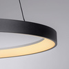Lampa wisząca czarny okrąg 57cm LED 3000K z wbudowanym ściemniaczem HOOP Paul Neuhaus 2851-18