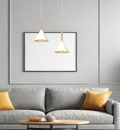 Lampa wisząca PERU WHITE 1xE27 Milagro MLP0979