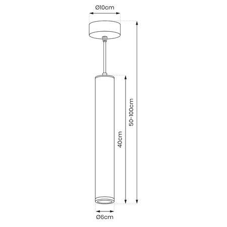 Lampa wisząca PORTER WHITE 1xGU10 Milagro ML8869