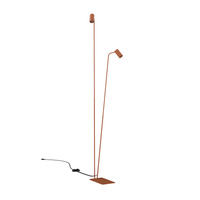 Lampa podłogowa w kolorze terakota dwa profile z ruchomymi reflektorami 2xGU10 R50 MONO Nowodvorski 12620