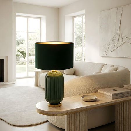 Lampa stołowa Tamiza 65 cm zielona 1xE27 Light Prestige LP-1515/1T big green