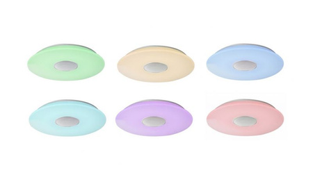 Lampa sufitowa, plafon NICOLE LED Globo 41329N sterowana pilotem + głośnik Bluetooth