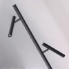 Lampa podłogowa czarna TROST FLOOR 2 DIMM SWITCH BK Azzardo AZ7293