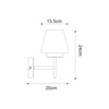 Kinkiet REBEL E14 Zuma Line WL23005EB-CH