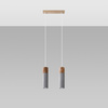 Lampa wisząca ZANE beton drewno Sollux Lighting SL.0966