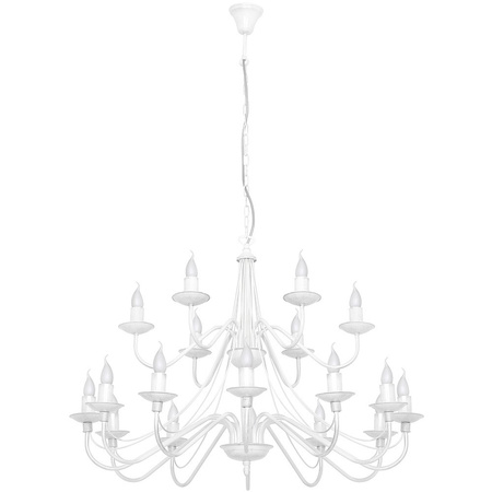 Lampa wisząca Róża 18 WHITE Aldex 397S