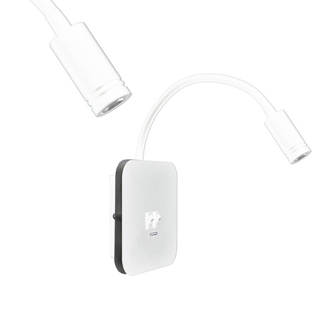 Kinkiet BASE WHITE port USB Milagro ML6351