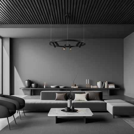 Lampa wisząca SATELLITE LED Maytoni czarna MOD102PL-L42B