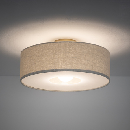 Lampa sufitowa, plafon z kremowej tkaniny 50cm 1xE27 SANTANA  M Nowodvorski 11651