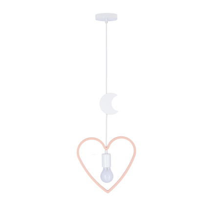 SINGLE HM LAMPA WISZĄCA 1X20W E27 IQ KIDS RÓŻOWY+BIAŁY Candellux 31-23544