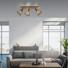 Lampa sufitowa drewniana podstawa i 3 abażury GREEN MICHEL 3xE27 Just Light 11582-79