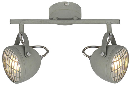 PENT LAMPA SUFITOWA LISTWA 2X50W GU10  BETONOWY SZARY Candellux 92-68057