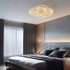 Plafon złoty 4 obręcze Azina LED Light Prestige LP-4852/4C GD