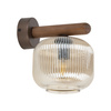 Kinkiet drewniany z koniakowym szklanym kloszem SALVIA BROWN 1xE14 Tk Lighting 11067