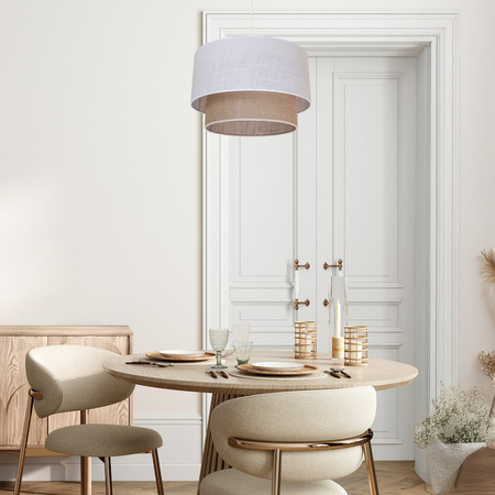 Lampa wisząca BUENO jasny + natura 1xE27 Milagro MLP1826