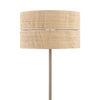 Lampa podłogowa z abażurem z rafii o średnicy 50cm CALMA 1XE27 Tk Lighting 16181