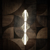 Lampa wisząca pionowe podłużny szklany klosz ELVA BRASS LED 3000K 22W Tk Lighting 18214