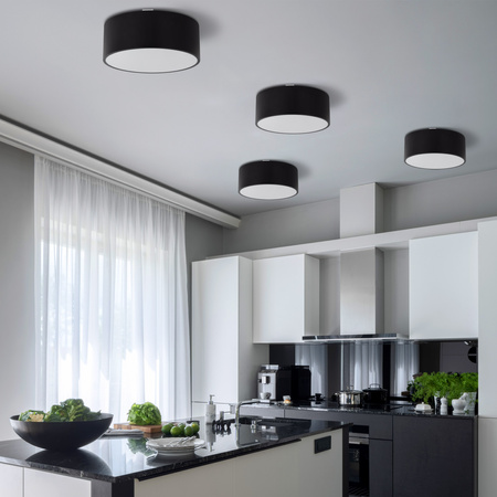 Plafon czarny do łazienki 30cm LIVO BLACK S IP54 2xE27 Tk Lighting 10984