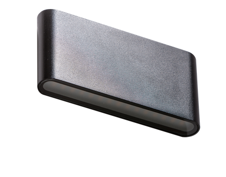 Czarny kinkiet zewnętrzny świecący góra-dół CREMONA M BK AZZARDO AZ4340