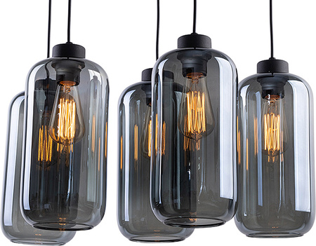 MARCO LAMPA WISZĄCA 5 PŁ LISTWA CZARNY TK Lighting 2079