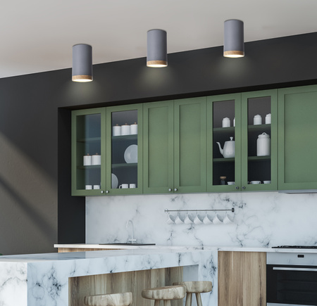 TUBA LAMPA SUFITOWA 9W LED 8,8/15 DREWNIANY+SZARY 4000K Candellux 2282879