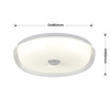 Plafon Luniq 50 cm biały LED CCT Light Prestige LP-0103/1C-50 WH