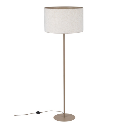 Lampa podłogowa w kolorze sabia z bezowym abażurem 1xE27 VELLUM SABIA Tk Lighting 16168