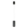 Lampa wisząca Moldes Big BL Pendant 4000K czarna tuba Italux HL7719/12W 4000K BL