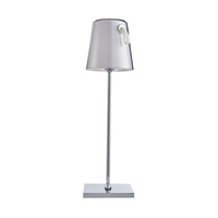 Lampka stołowa przenośna ładowana USB chromowana Ostap Italux TB-2749-CH