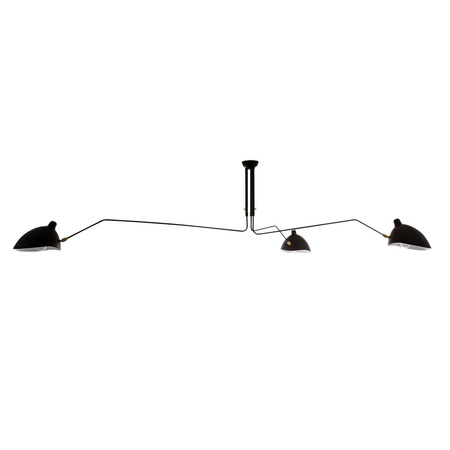 Lampa wisząca Davis trójramienna industrialna w kolorze czarnym 3xE27 Italux MDE610-3