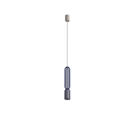 Lampa wisząca druciana tuba granat + beż 1xGU10 SINGLES B Nowodvorski 12202