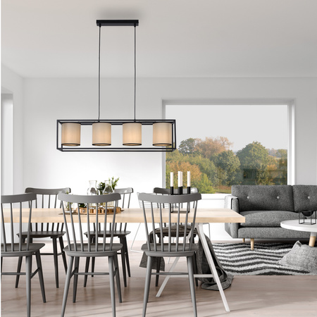 Lampa wisząca 4-punktowa nad stół 4xE27 RAVEN Just Light 15305-18