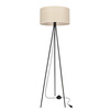 Lampa podłogowa z beżowym abażurem na trójnogu SHANTI 1xE27 Candellux Studio 51-38760