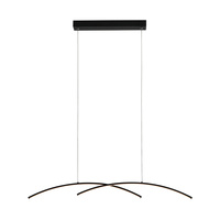 Lampa wisząca LED czarna Samola Italux PND-15504-1-BK