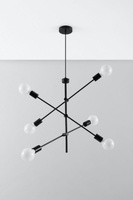 Lampa wisząca CONCEPT metalowa czarna Sollux Lighting SL.0713