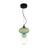 Lampa wisząca z ceramiki zielono-niebieska LED 3000K Tordi Italux PND-94721-1A-MLTI