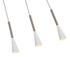 Lampa wisząca siódemka prosta Trompto kaszmirowa Aviano Lighting 7050-724