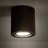 Ryflowana brązowa tuba sufitowa EVE CORTE WOOD ORZECH 1xGU10 Tk Lighting 11778