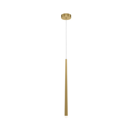 Lampa wisząca pojedyńczy sopel w kolorze mosiądzu Cascade MOD132PL-L6BSK Maytoni