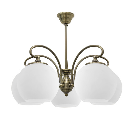 ORBIT LAMPA WISZĄCA 5X60W E27 PATYNOWA MIEDŹ Candellux 35-69368