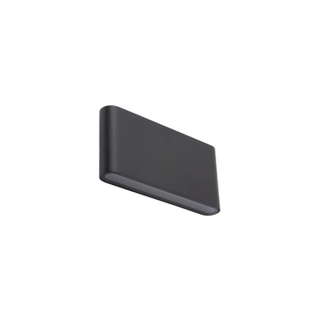 Płaski kinkiet elewacyjny czarny 17,5x9cm światło góra dół LED 3000K SEMI LED M Nowodvorski 11364