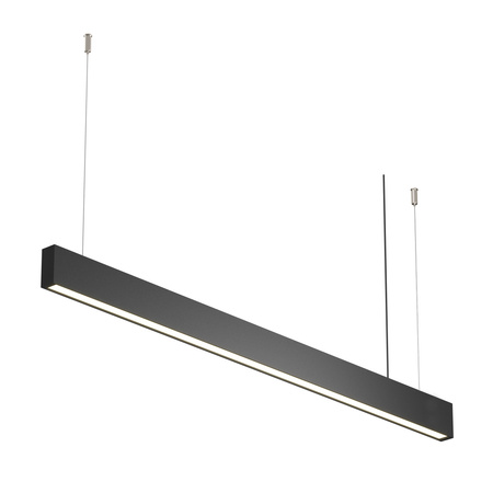 Czarna lampa wisząca liniowa 112cm LED BASIS P051PL-36W2.7-6K-B Maytoni