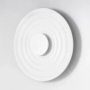 Dekoracyjny okrągły płaski kinkiet o średnicy 50cm ryflowany RIPPLE WALL 50 WH Azzardo AZ7291