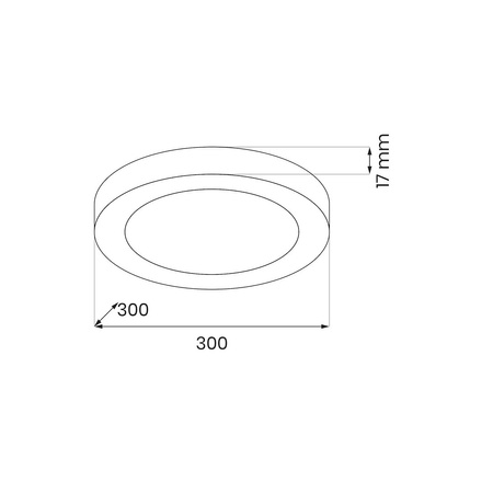 Plafon Evora Czarny Round 24W 3CCT Milagro ML1791