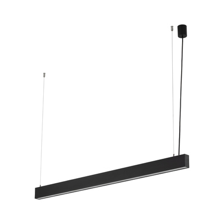 Podłużna lampa wisząca liniowa 120cm wybór barwy światła LUXE BLACK CCT Tk Lighting 18173