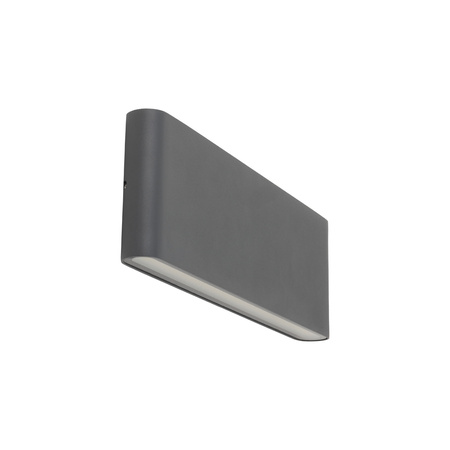 Szary kinkiet elewacyjny 30cm LED 3000K góra-dół ARWENA L GRAY IP54 Tk Lighting 18084