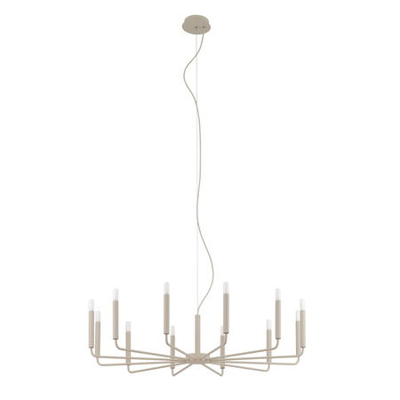 Lampa wisząca żyrandol metalowy w kolorze beżowym o średnicy 103cm 12xE14 ORTO B Nowodvorski 12526