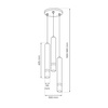 Lampa wisząca JOKER GREEN/GOLD 3xGU10 Milagro MLP8919