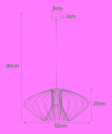 Lampa wisząca K-3407 BIAŁY z serii TIZI II Kaja Lighting
