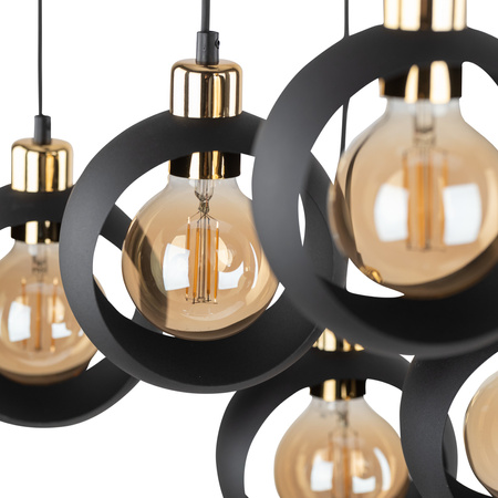 Lampa wisząca CYKLOP VI BLACK TK Lighting 2756